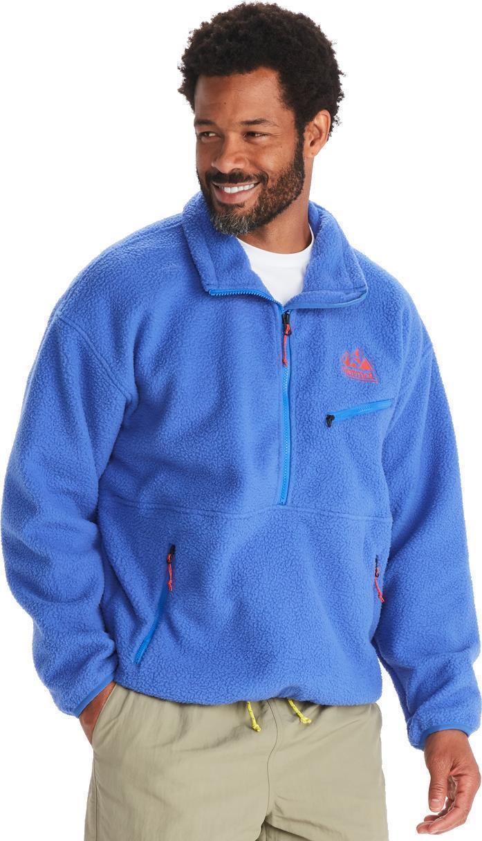 94 E.C.O. Recycled Fleece - Mens - Trail Blue / Victory Red 2