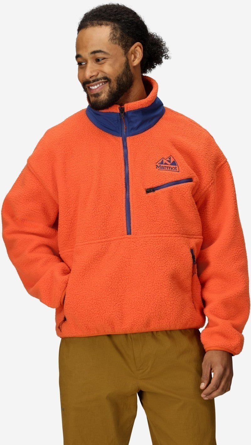 94 E.C.O. Recycled Fleece - Mens - ginger blossom / twilight blue 1
