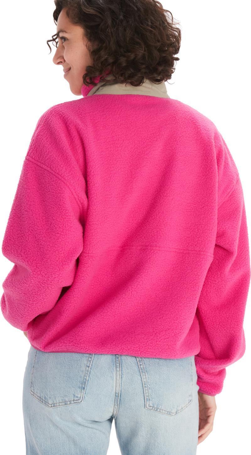 94 E.C.O. Recycled Fleece - Womens - Fuchsia Red / Vetiver 2