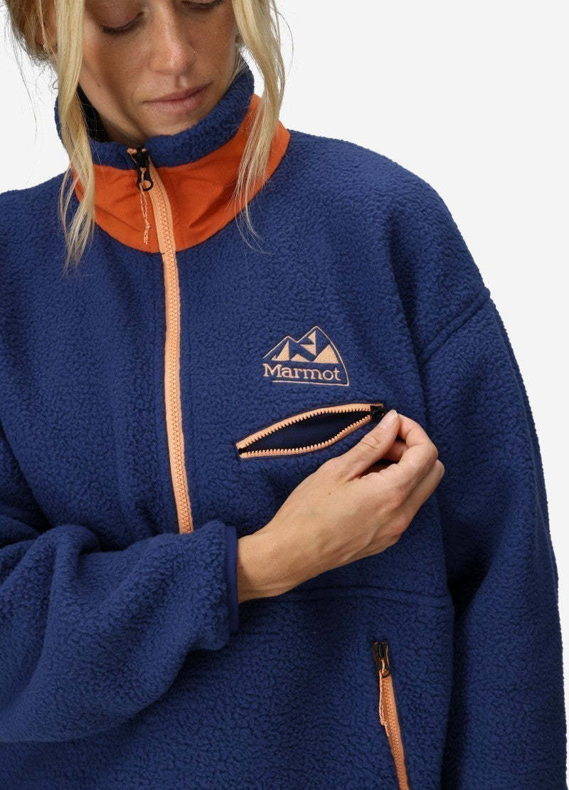 94 E.C.O. Recycled Fleece - Womens - twilight blue / ginger blossom 1
