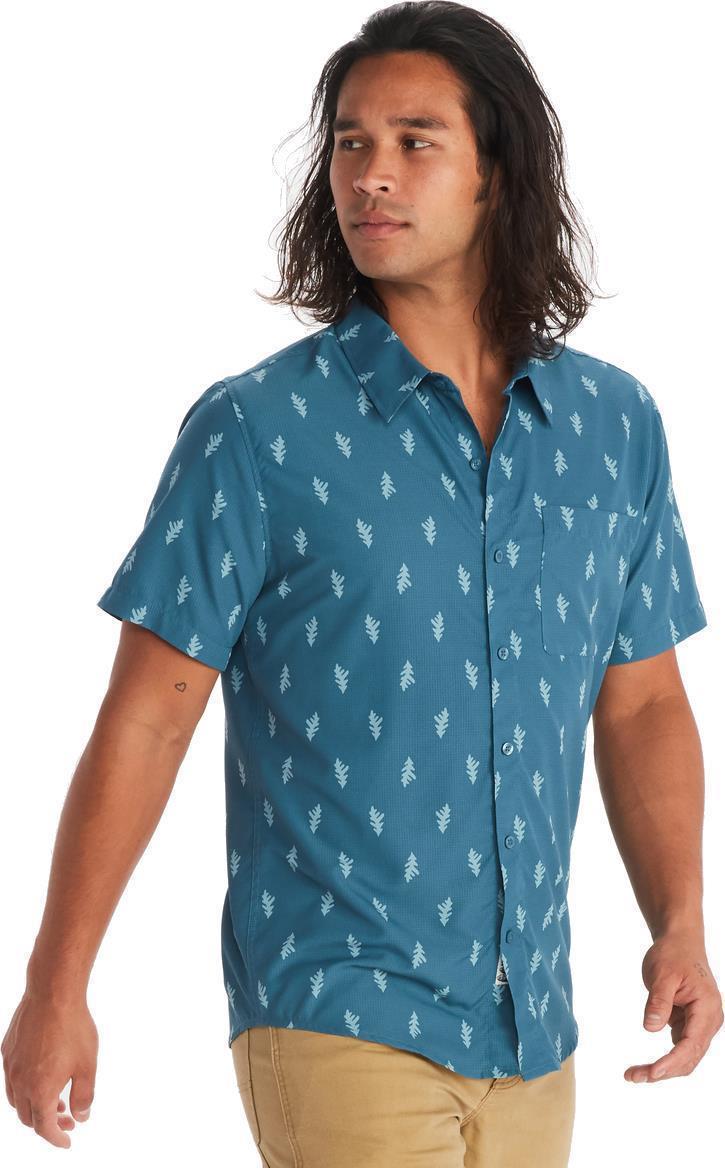 Aerobora Novelty SS - Mens - Dusty Teal Leaf 2