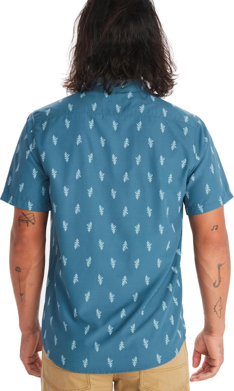 Aerobora Novelty SS - Mens - Dusty Teal Leaf 3