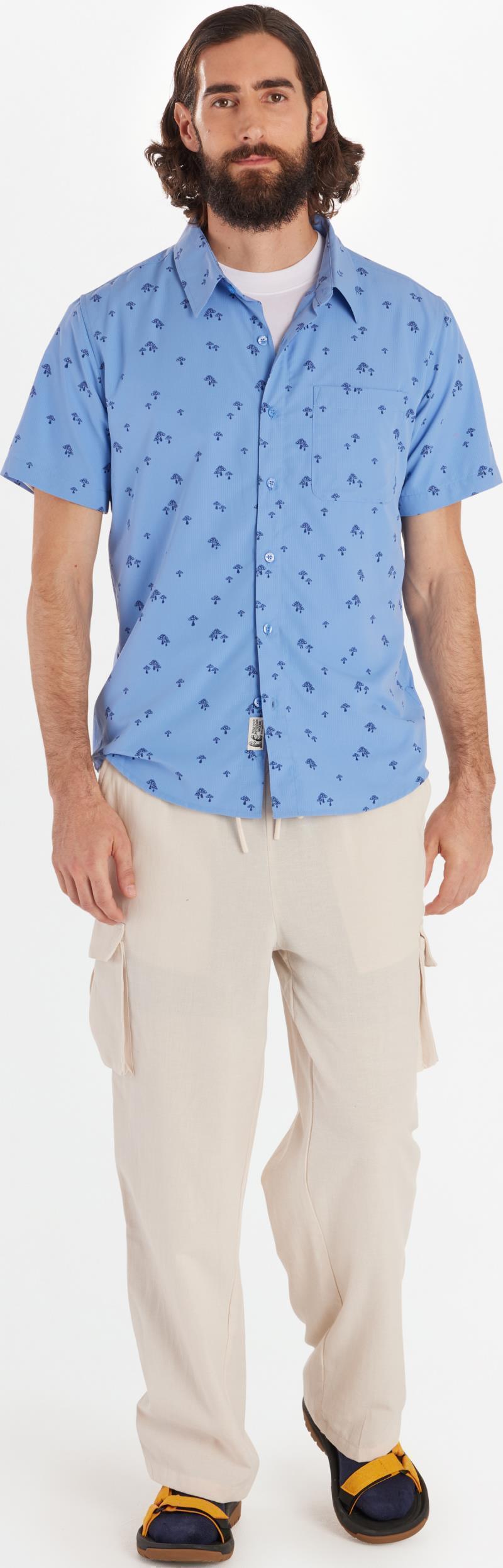 Aerobora Novelty SS - Mens - blue bonnet mushroom 1