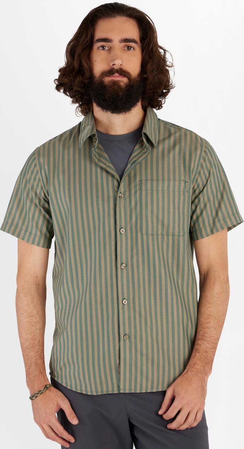 Aerobora Novelty SS - Mens - dark jungle austin stripe 1