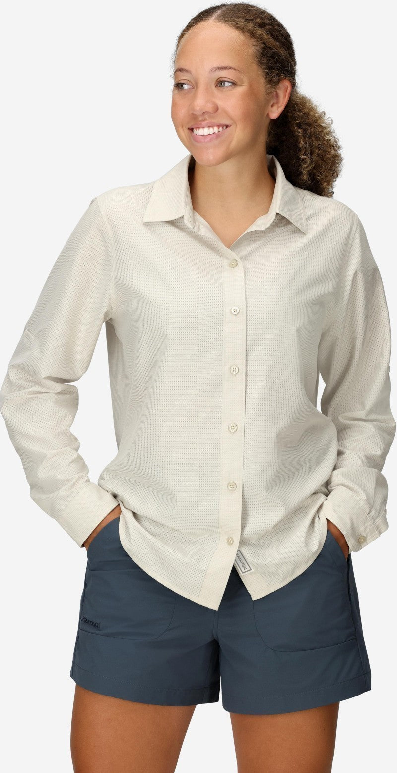 AirExchange LS Shirt - Womens - birch bark 1