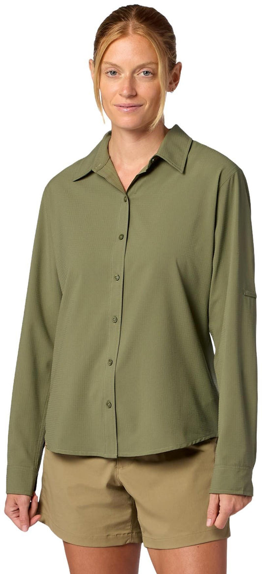 AirExchange LS Shirt - Womens - olive grove 1