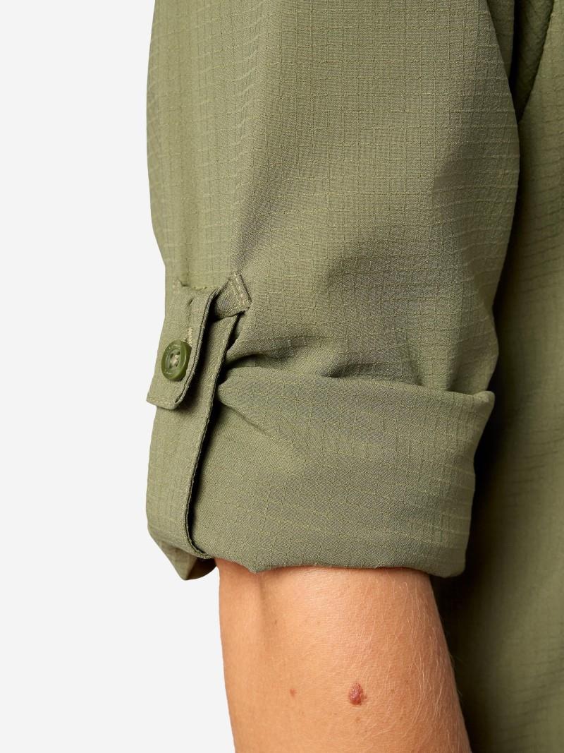 AirExchange LS Shirt - Womens - olive grove 1
