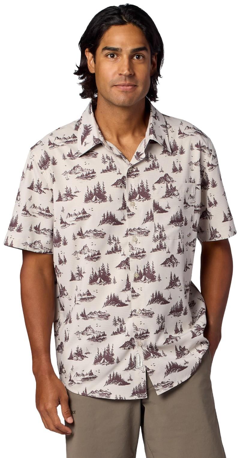 AirExchange SS Shirt - Mens - birch bark lake side campout 1