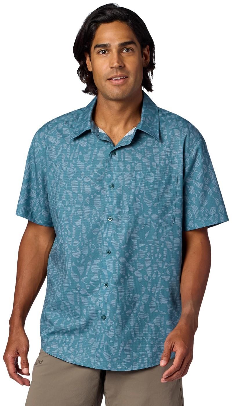 AirExchange SS Shirt - Mens - seafloor fiesta stripe 1