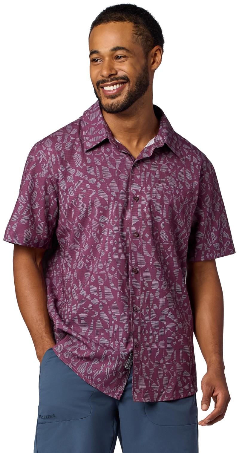 AirExchange SS Shirt - Mens - sugar plum fiesta stripe 1