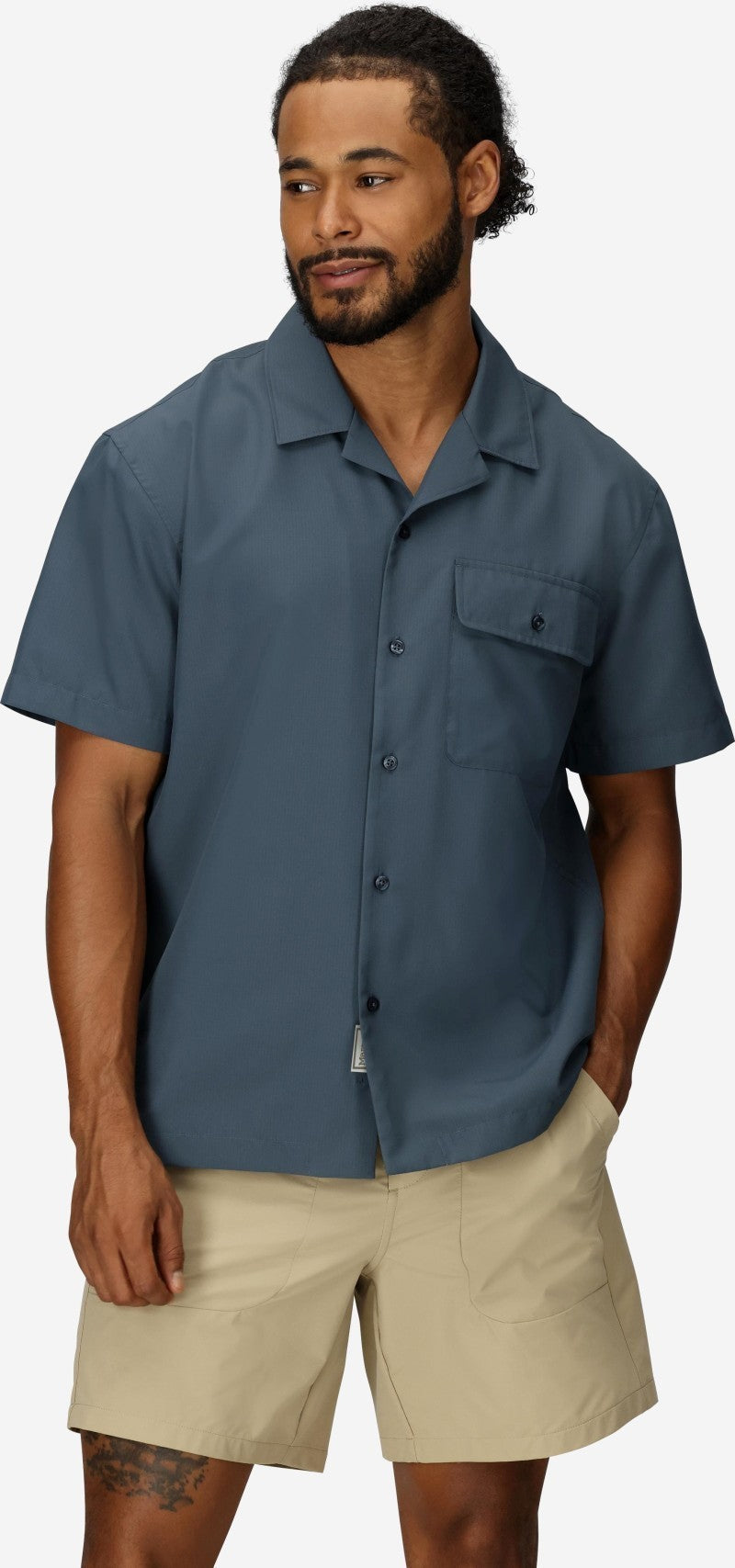 AirExchange SolarShield Camp SS Shirt - Mens - thunderhead 1