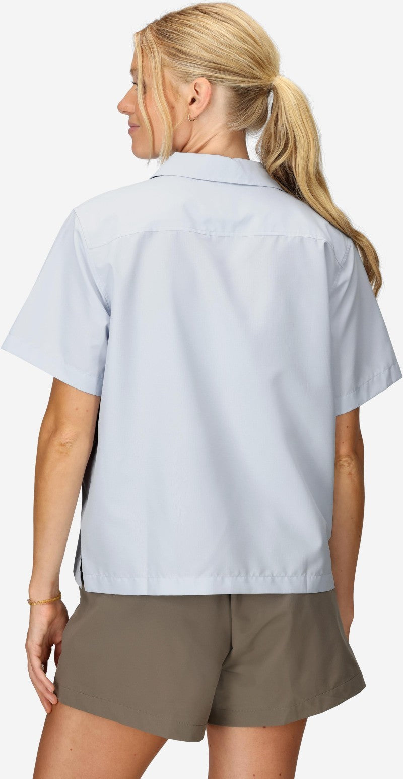 AirExchange SolarShield Camp SS Shirt - Womens - vapor 1