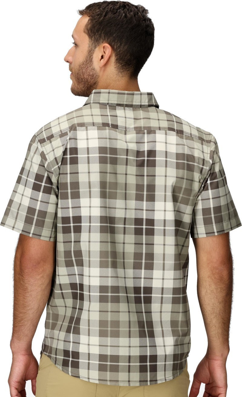 AirExchange SolarShield Novelty SS Shirt - Mens - hickory nut wayland plaid 1