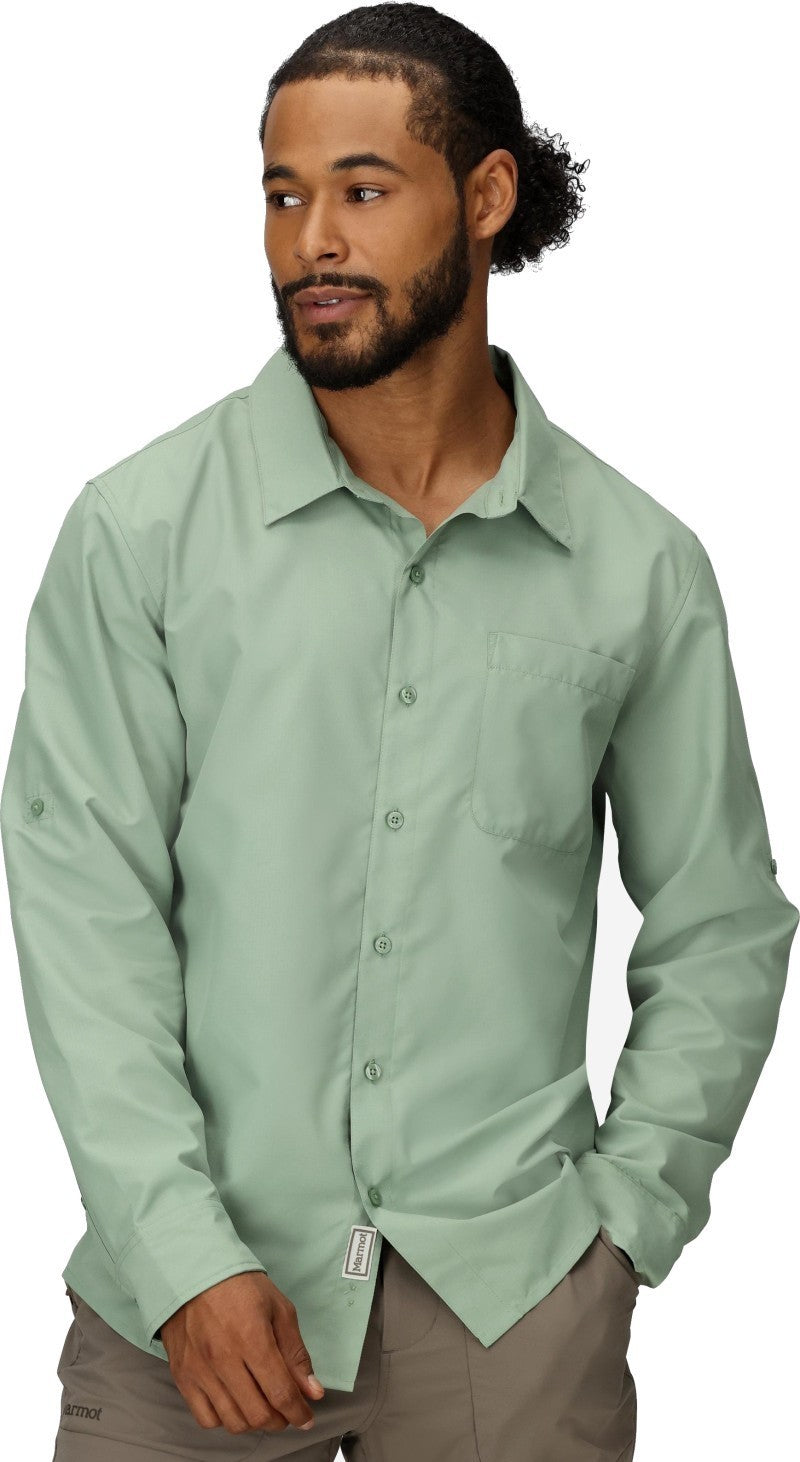 AirExchange UPF 40 LS Shirt - Mens - agate green 1