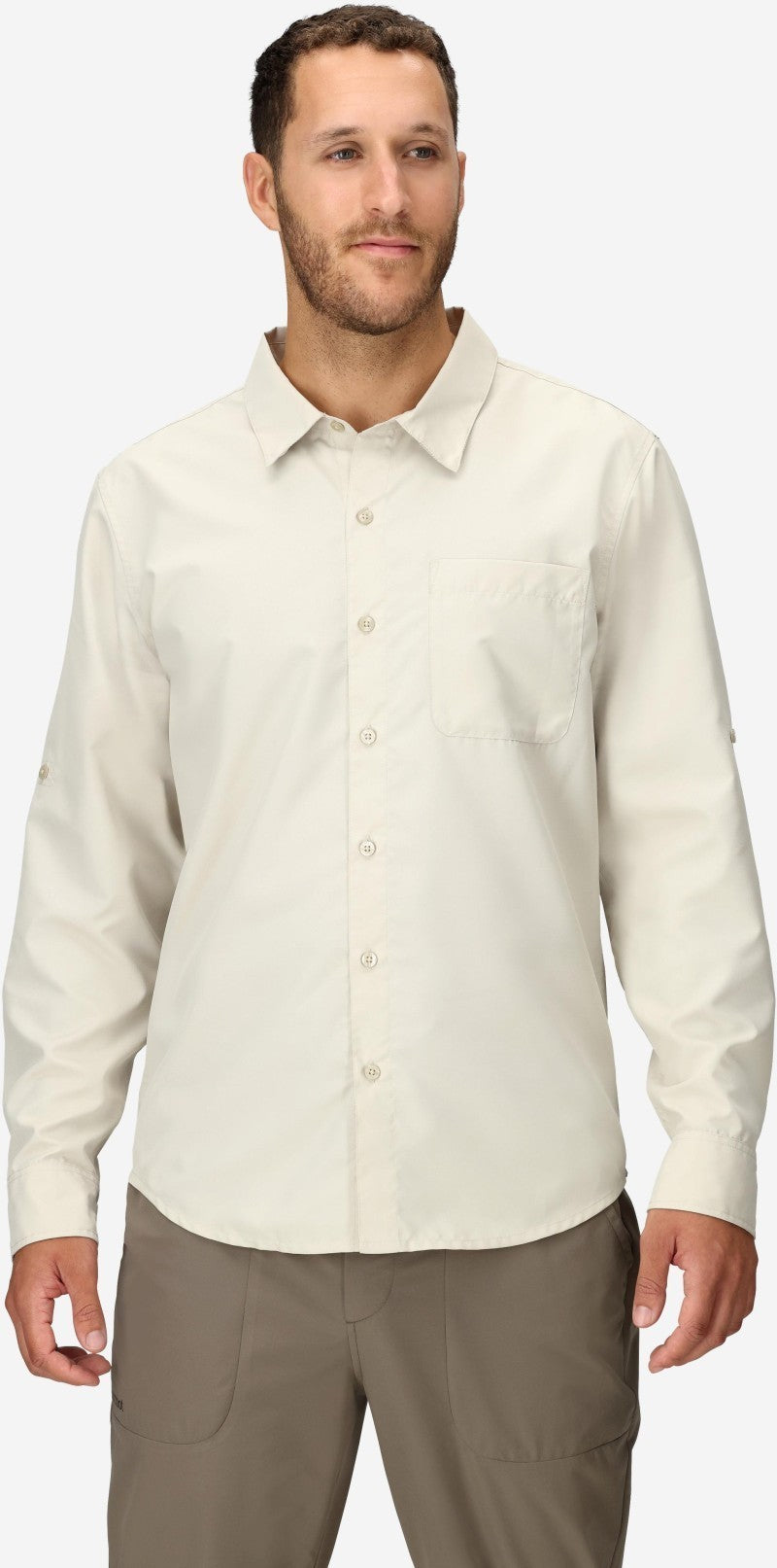 AirExchange UPF 40 LS Shirt - Mens - birch bark 1
