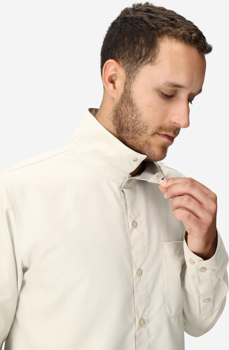 AirExchange UPF 40 LS Shirt - Mens - birch bark 1