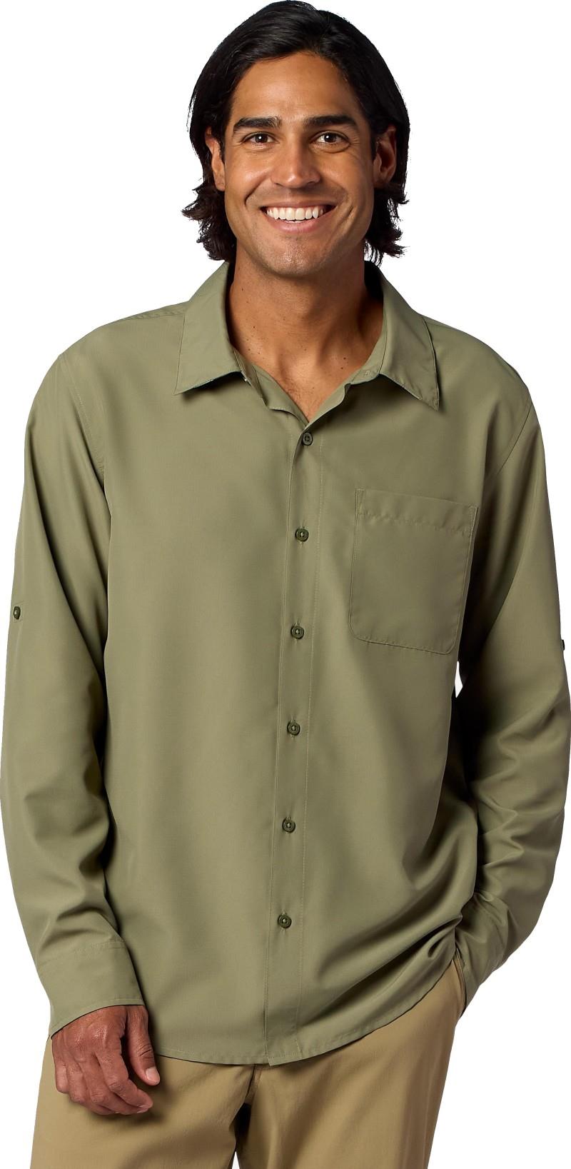 AirExchange UPF 40 LS Shirt - Mens - olive grove 1
