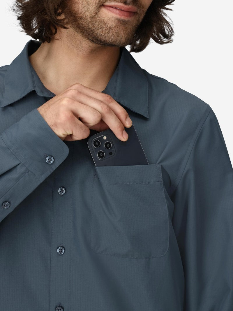 AirExchange UPF 40 LS Shirt - Mens - thunderhead 1