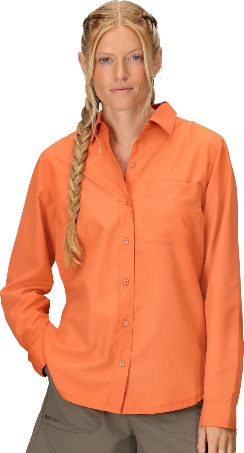 AirExchange UPF 40 LS Shirt - Womens - pomelo 1