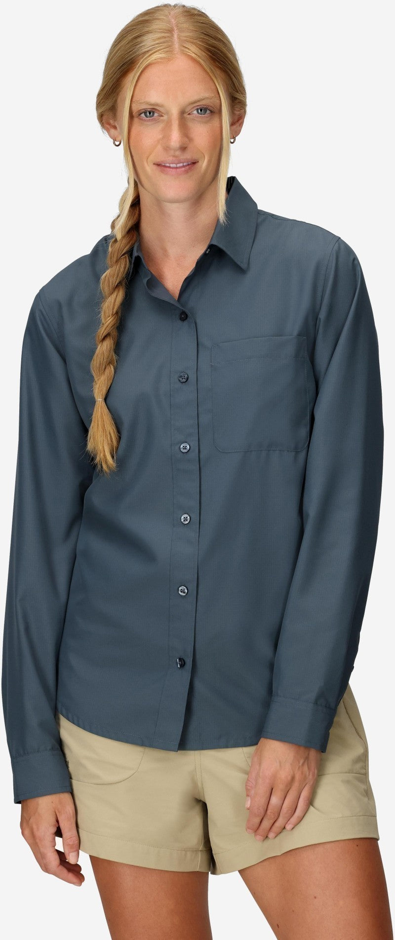 AirExchange UPF 40 LS Shirt - Womens - thunderhead 1