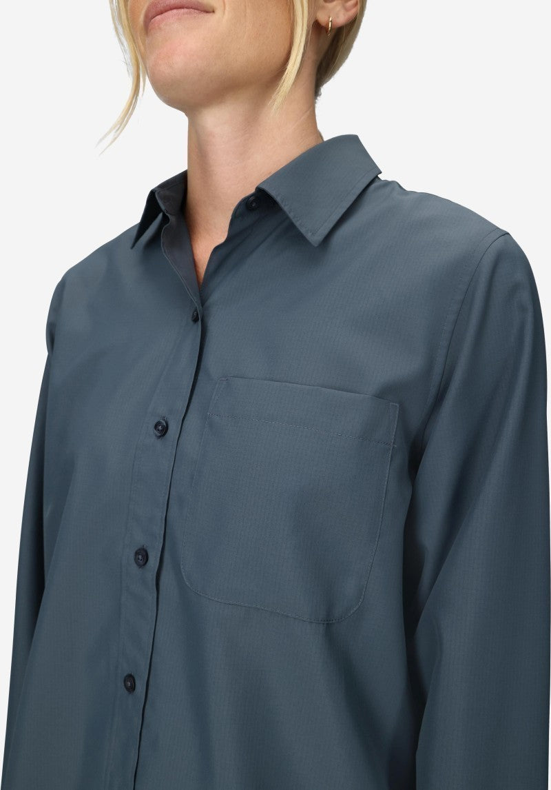 AirExchange UPF 40 LS Shirt - Womens - thunderhead 1