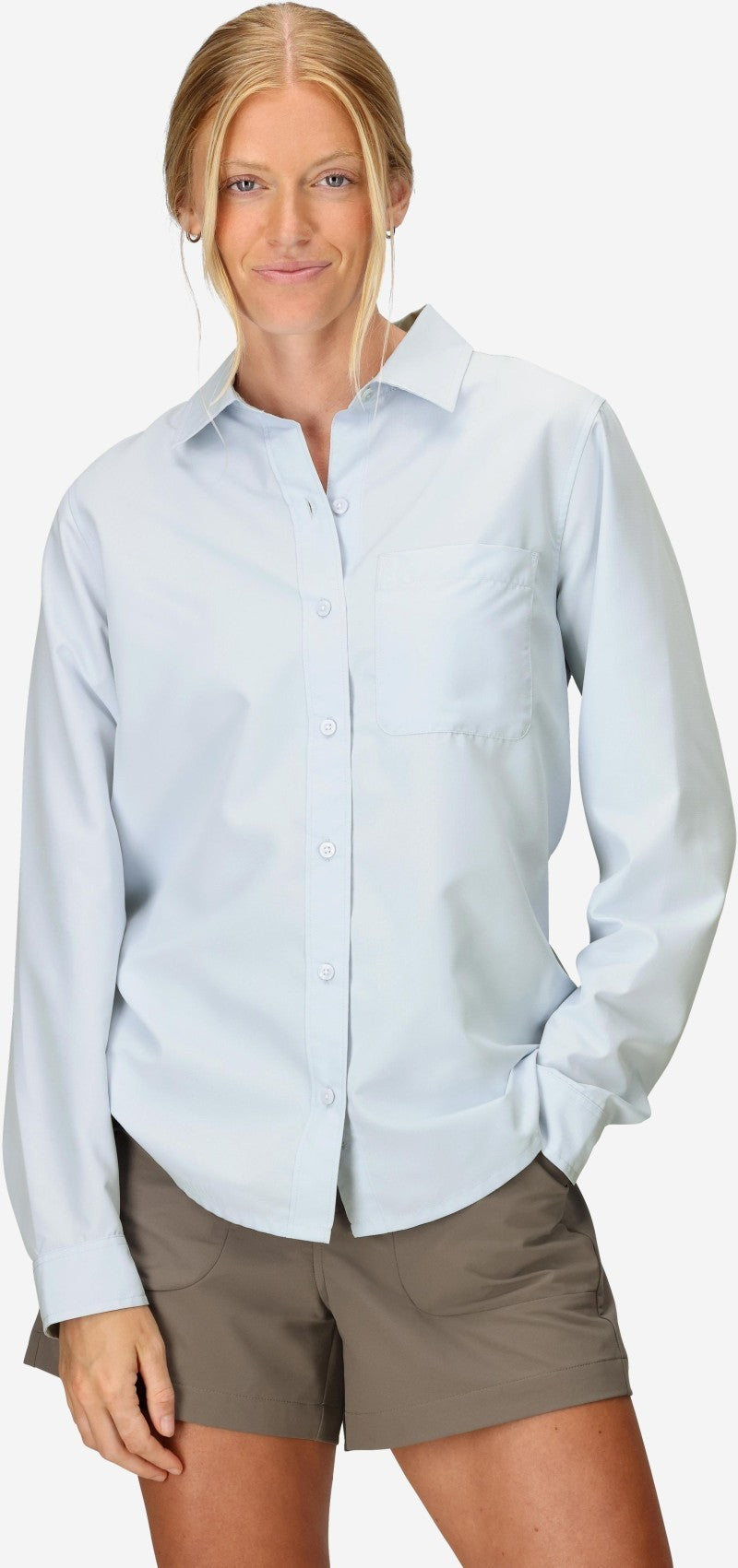 AirExchange UPF 40 LS Shirt - Womens - vapor 1