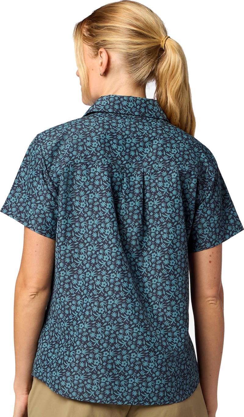 AirExchange UPF 40 Novelty SS Shirt - Womens - blackened gardener art 1