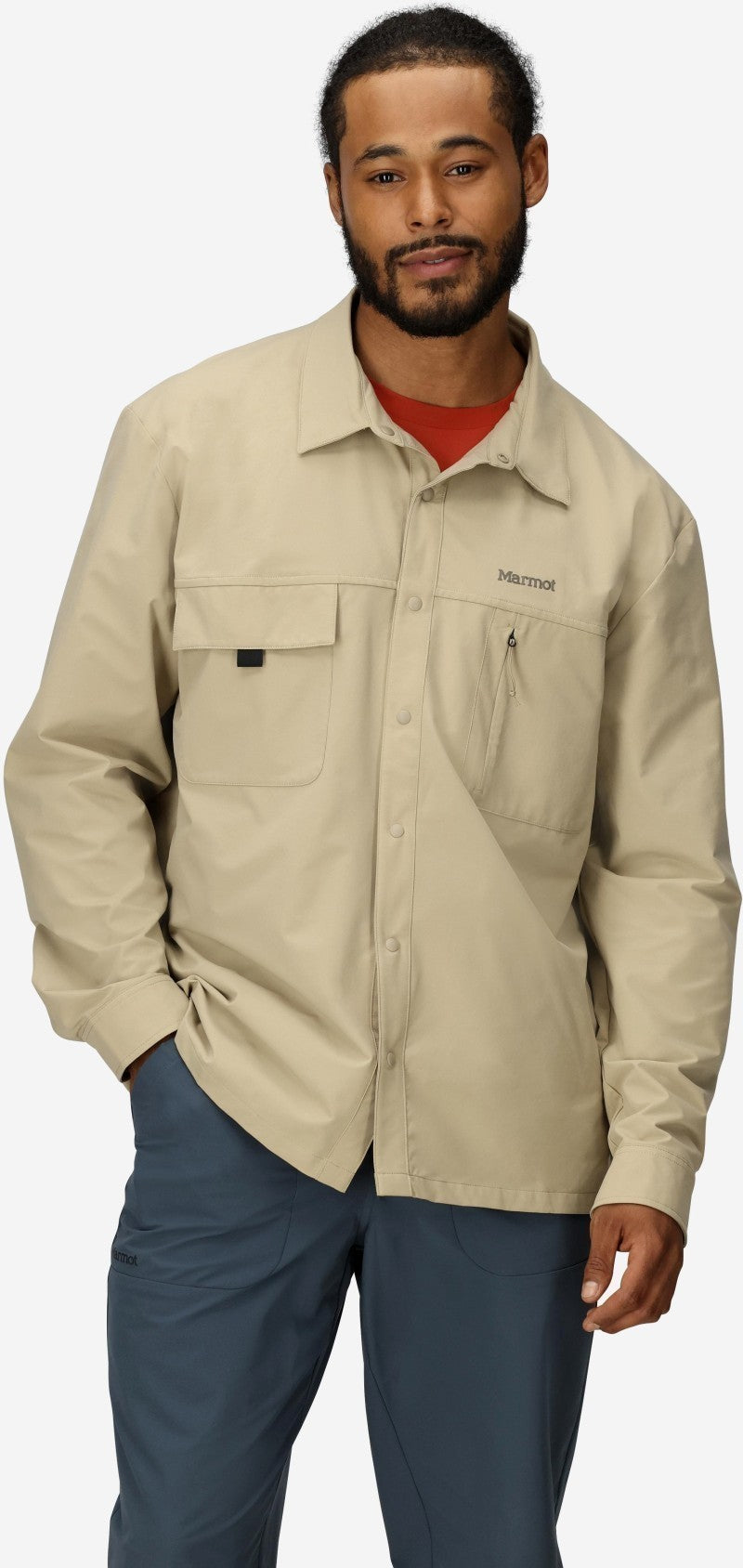 AirExchange UPF 40 Overshirt - Mens - chinchilla 1