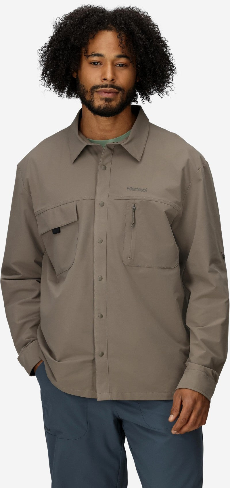 AirExchange UPF 40 Overshirt - Mens - claystone 1