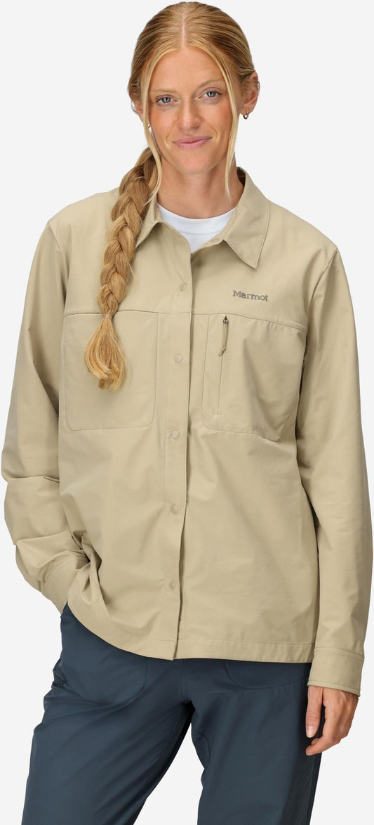 AirExchange UPF 40 Overshirt - Womens - chinchilla 1