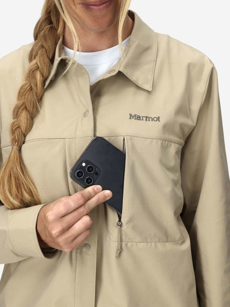 AirExchange UPF 40 Overshirt - Womens - chinchilla 1