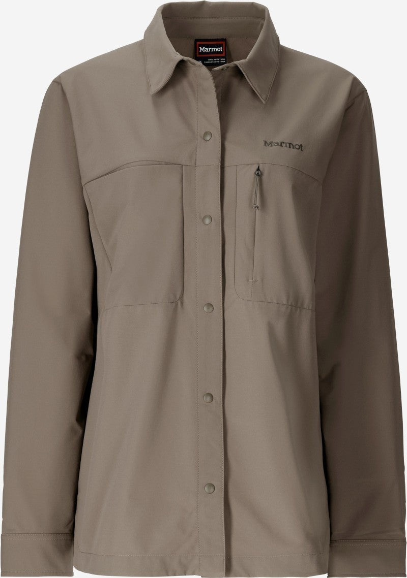 AirExchange UPF 40 Overshirt - Womens - claystone 1