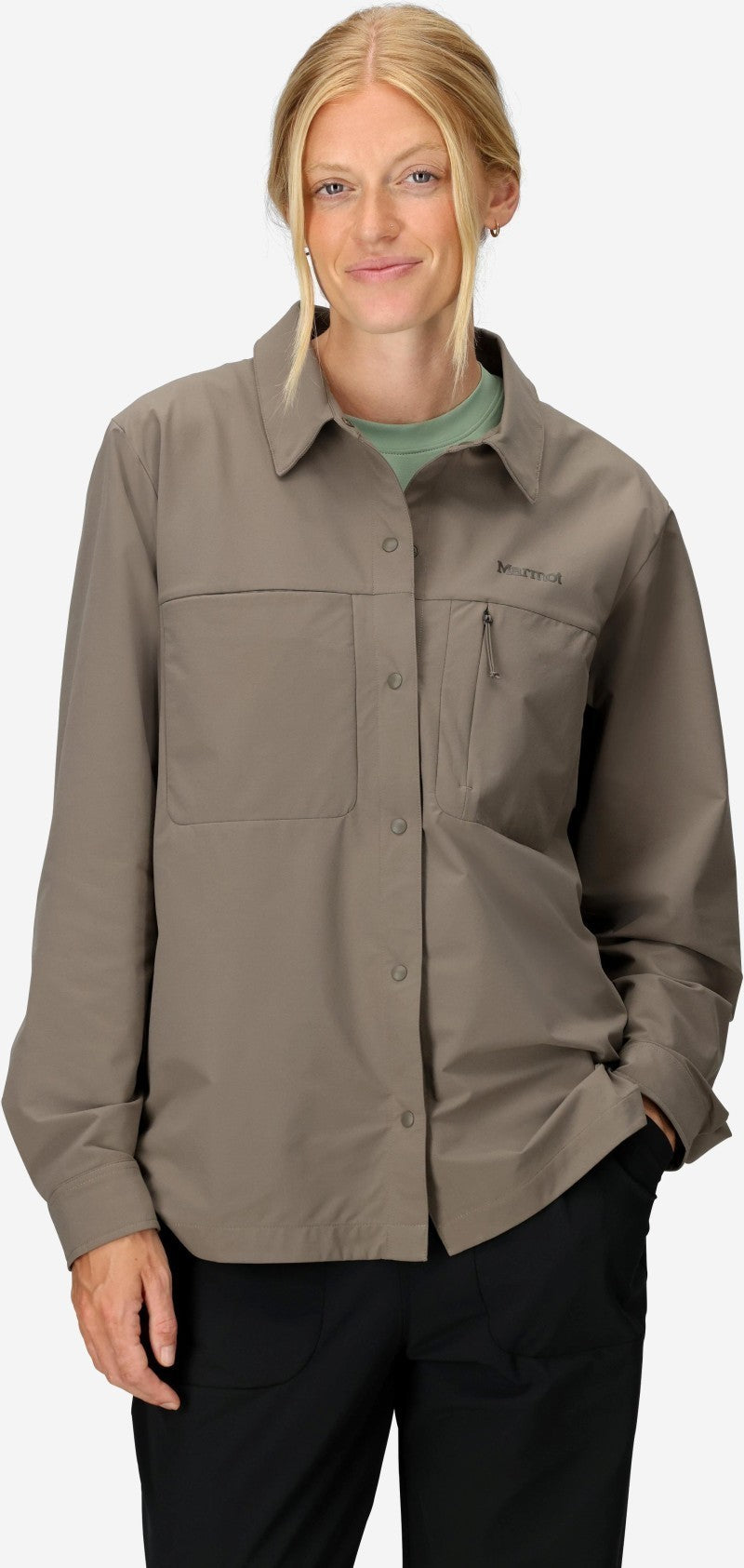 AirExchange UPF 40 Overshirt - Womens - claystone 1