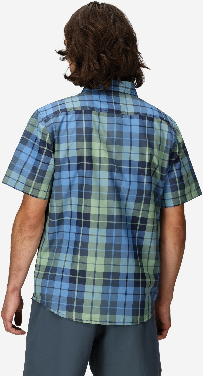 AirExchange UPF 40 SS Shirt - Mens - arctic navy wayland plaid 1
