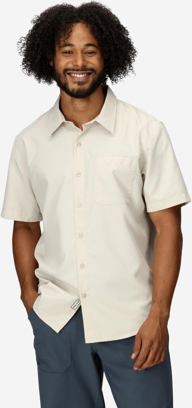 AirExchange UPF 40 SS Shirt - Mens - birch bark 1