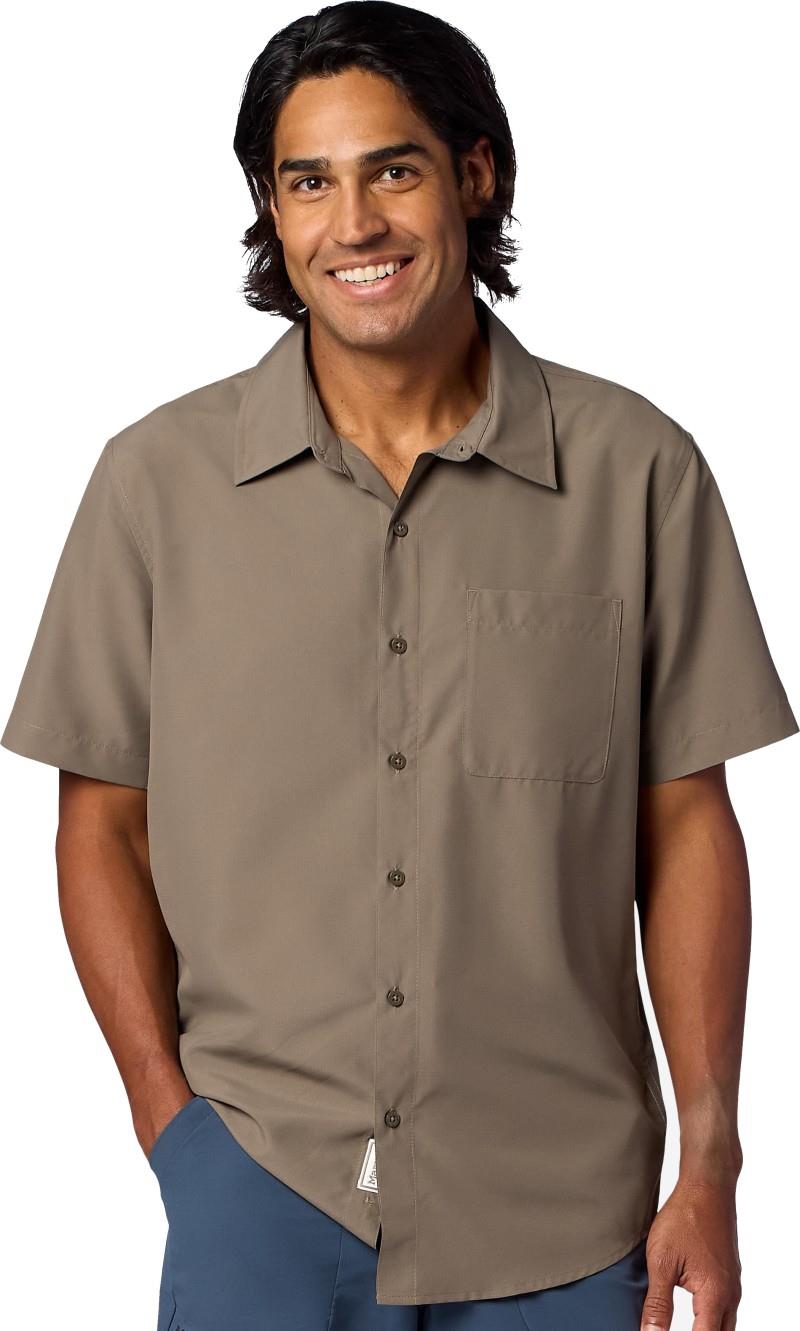 AirExchange UPF 40 SS Shirt - Mens - claystone 1