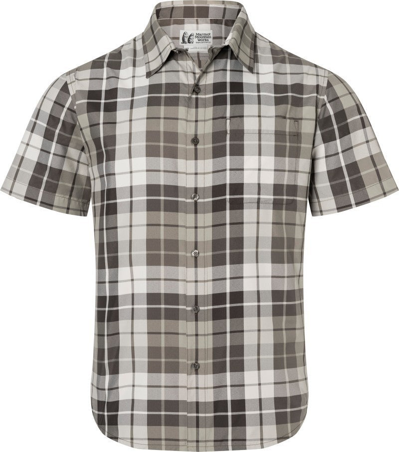 AirExchange UPF 40 SS Shirt - Mens - hickory nut wayland plaid 1