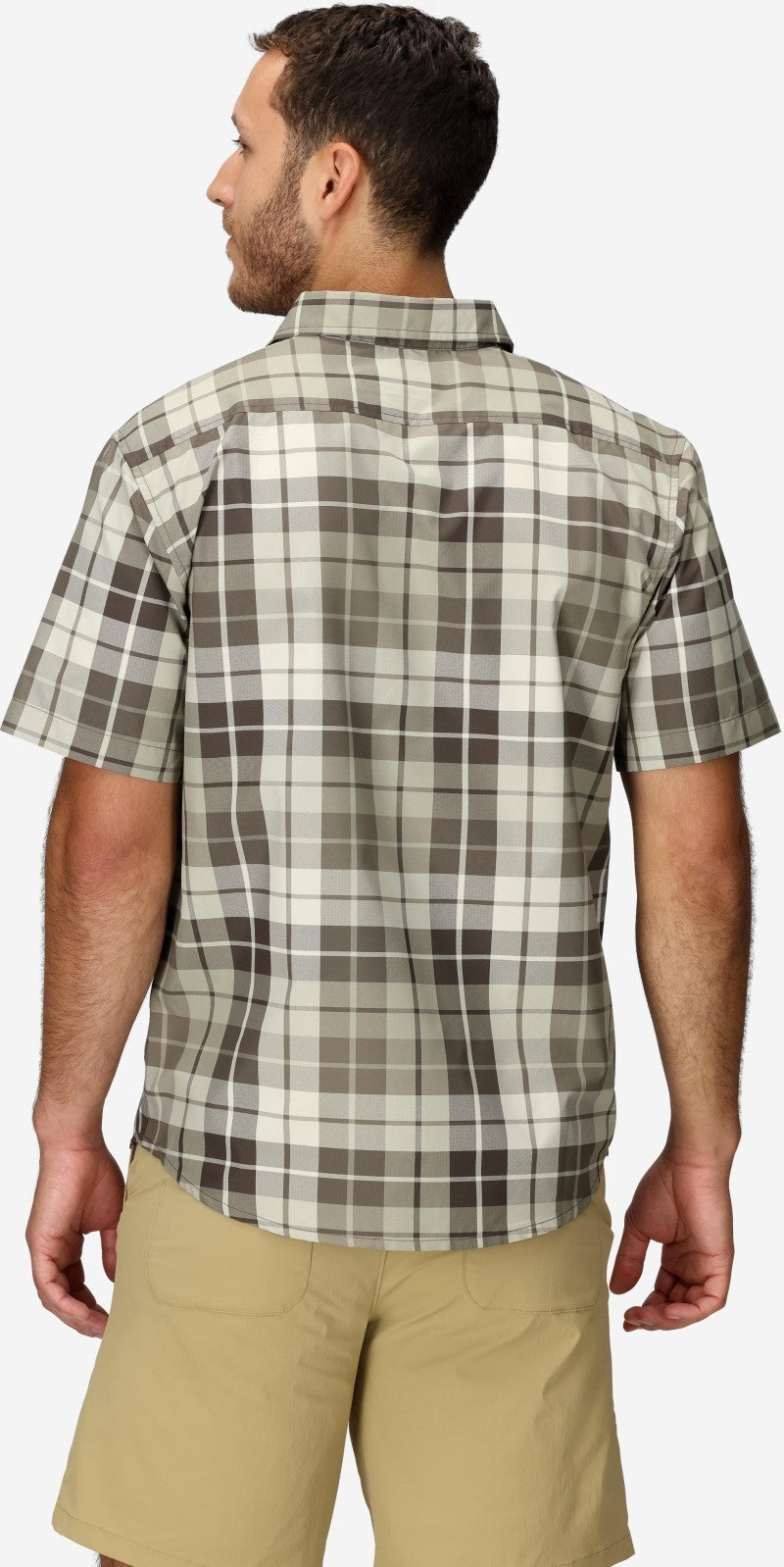 AirExchange UPF 40 SS Shirt - Mens - hickory nut wayland plaid 1