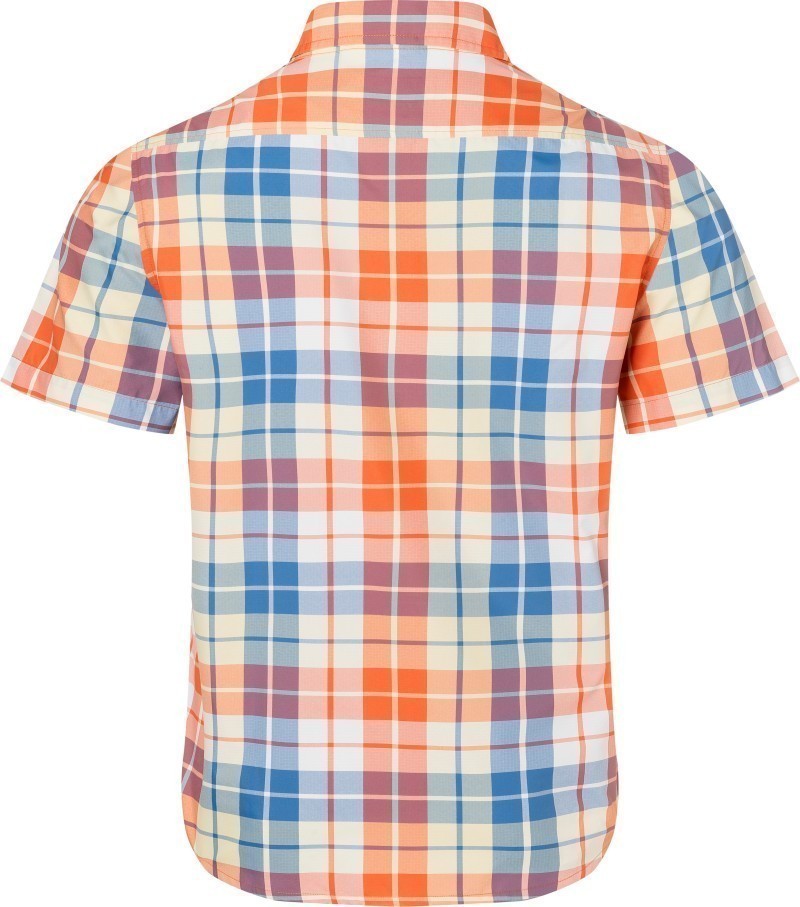 AirExchange UPF 40 SS Shirt - Mens - pomelo wayland plaid 1