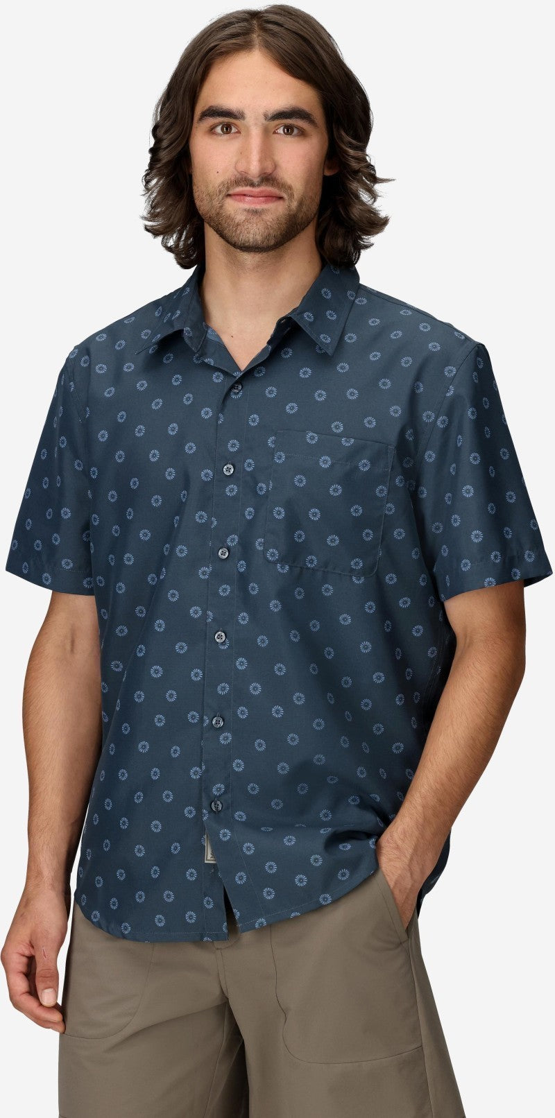 AirExchange UPF 40 SS Shirt - Mens - thunderhead daybreak 1