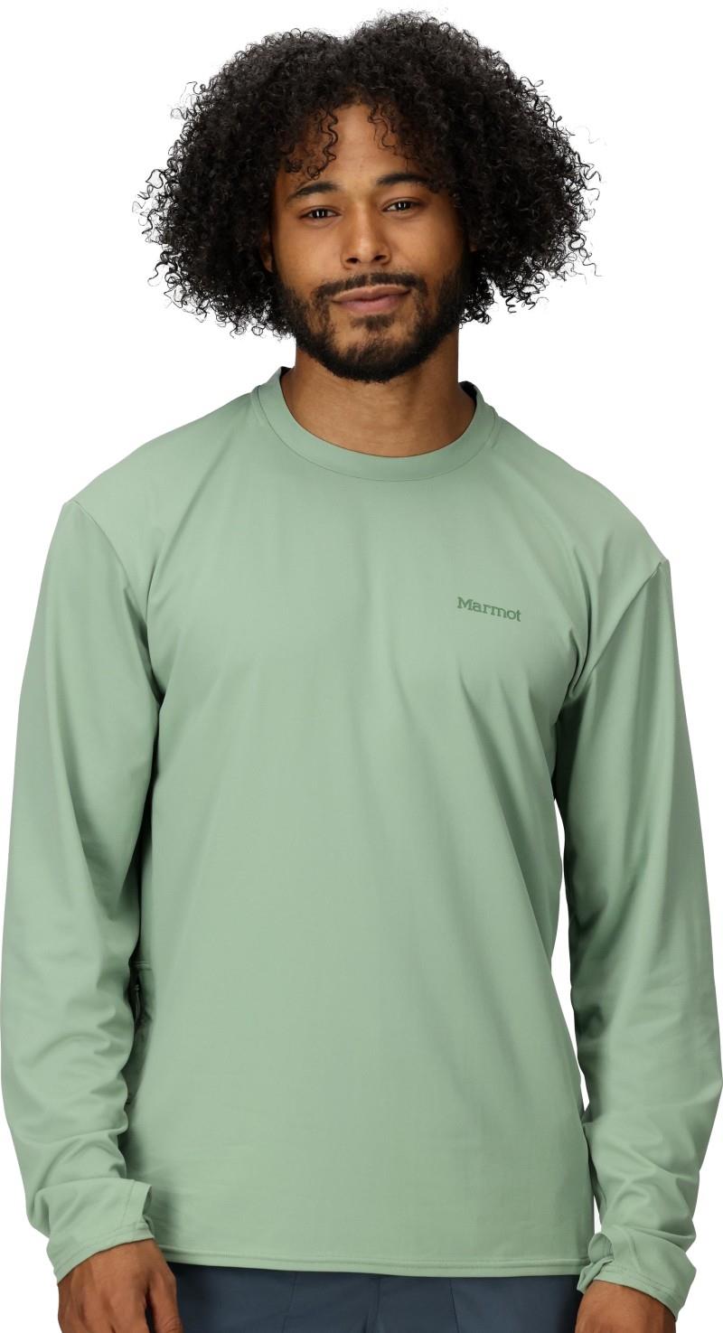 AirExchange UPF 50 Crew LS - Mens - agate green 1