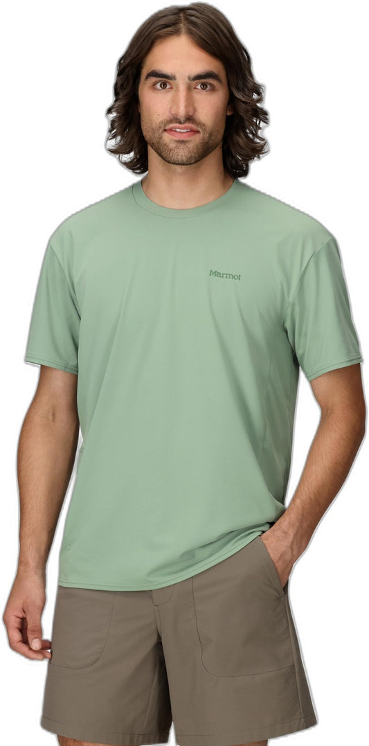 AirExchange UPF 50 Crew SS - Mens - agate green 1
