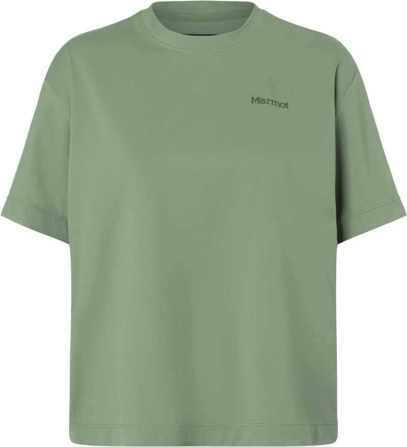 AirExchange UPF 50 Crew SS - Womens - agate green 1