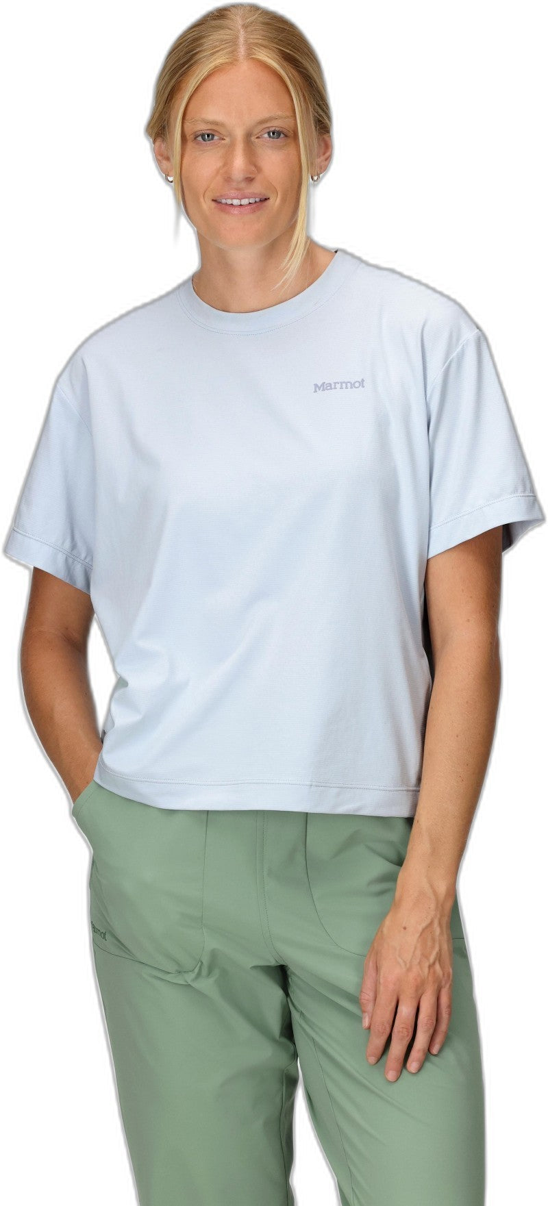 AirExchange UPF 50 Crew SS - Womens - vapor 1