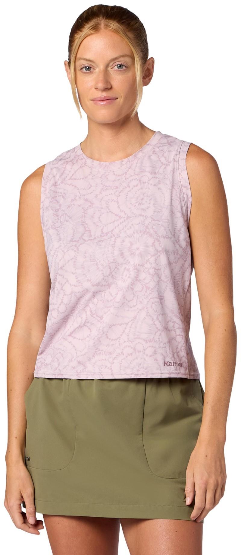AirExchange UPF 50 High Neck Tank - Womens - dust twirl 1