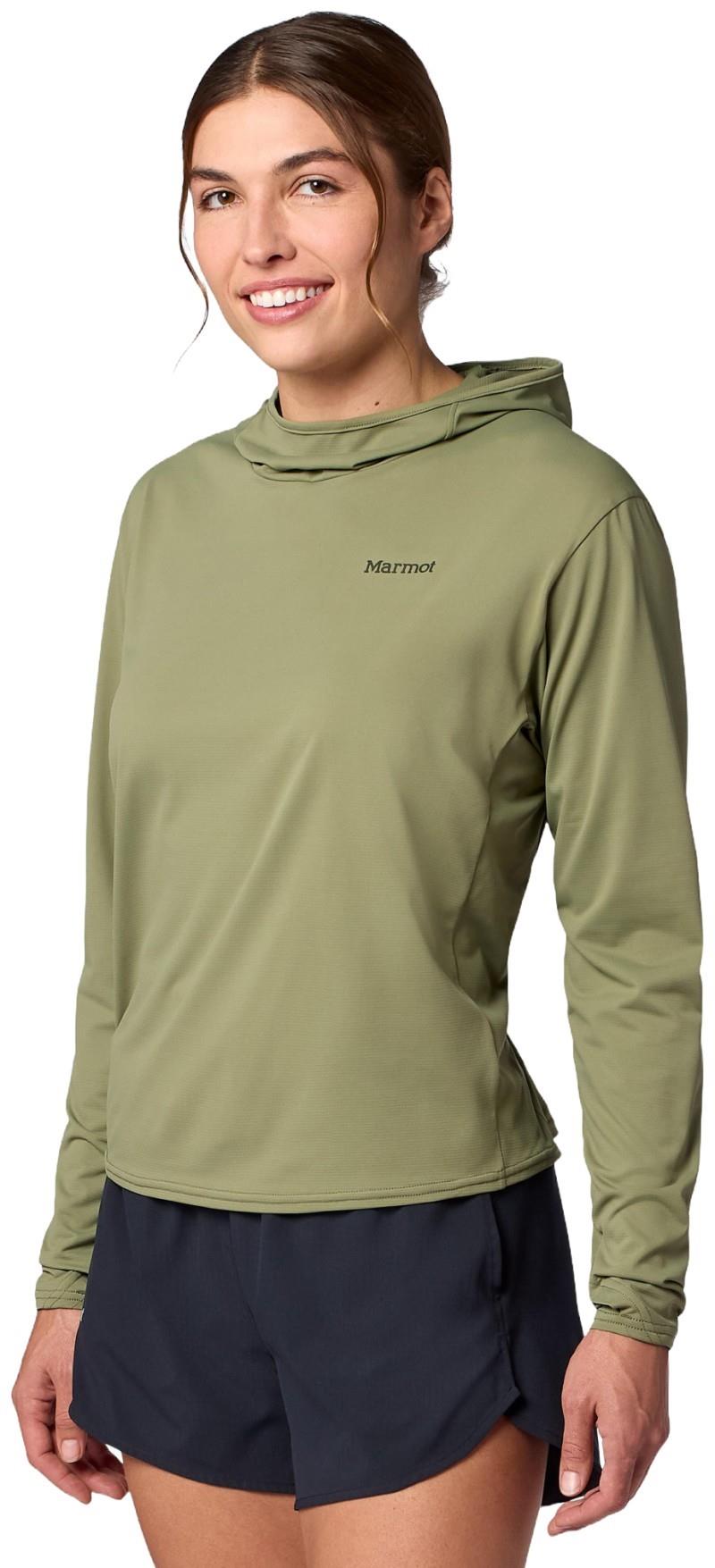 AirExchange UPF 50 Hoody - Womens - olive grove 1