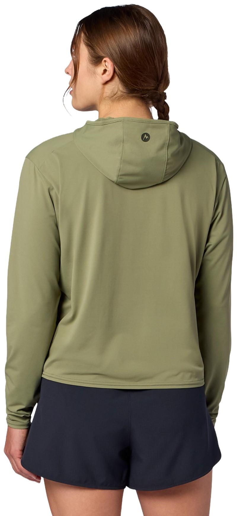 AirExchange UPF 50 Hoody - Womens - olive grove 1