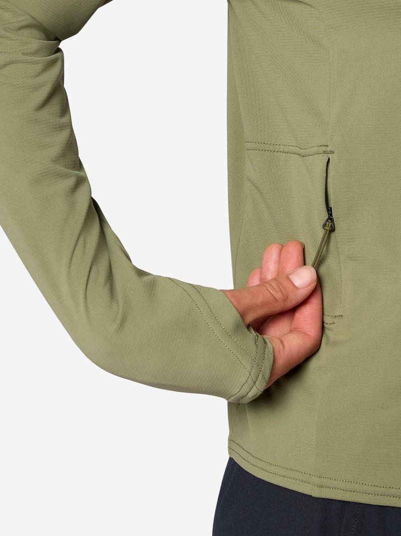 AirExchange UPF 50 Hoody - Womens - olive grove 1