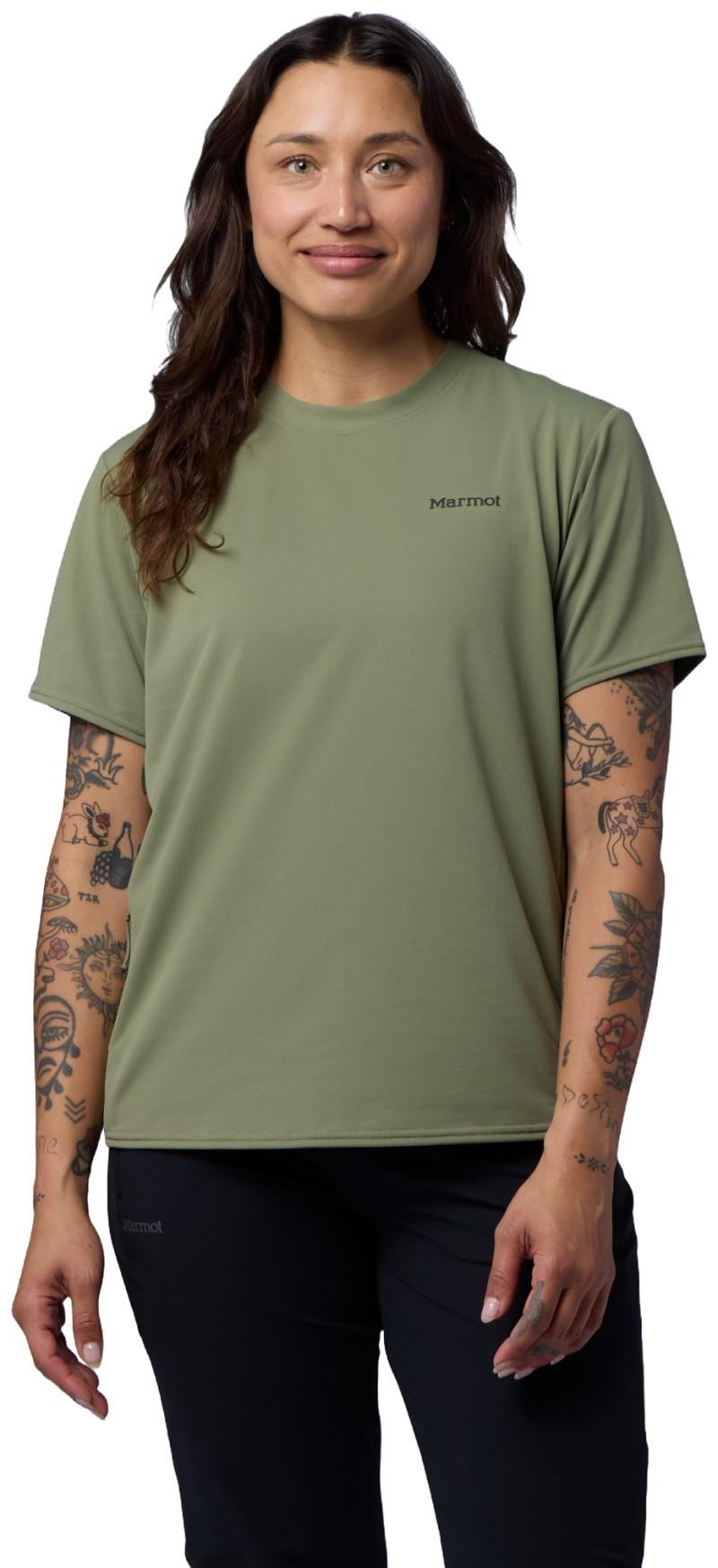 AirExchange UPF 50 SS Crew - Womens - olive grove 1