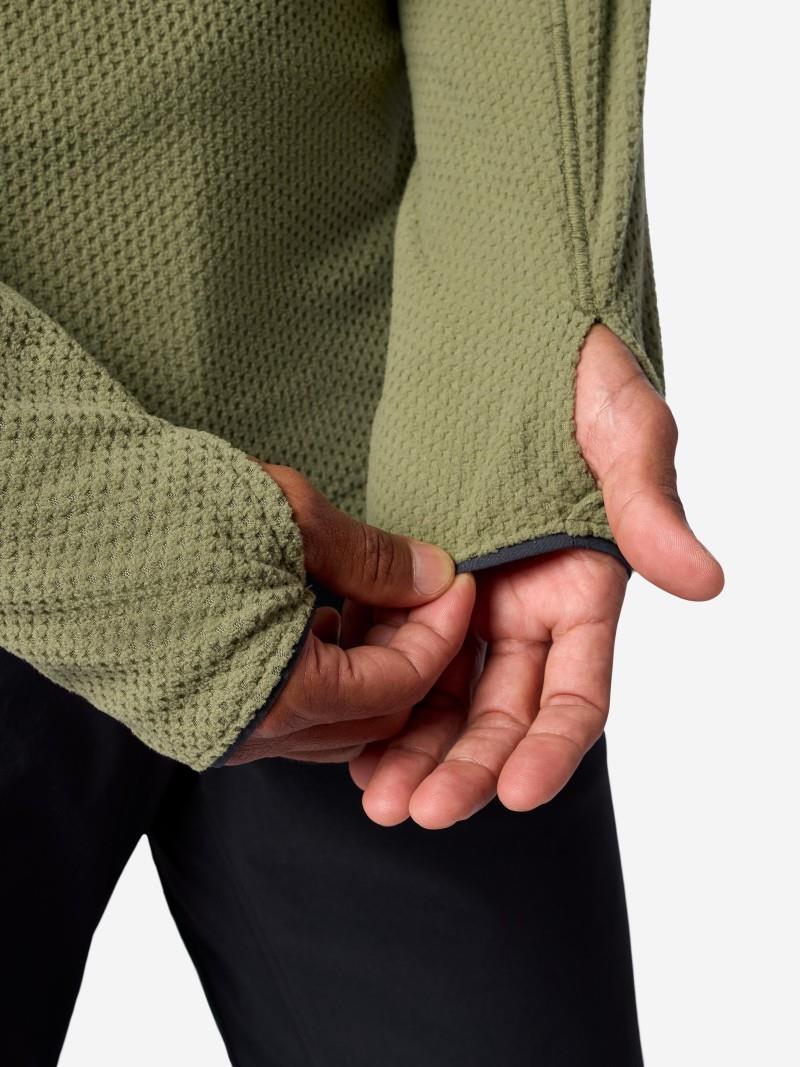 AirFleece 1/2 Zip - Mens - olive grove 1